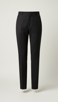 Onyx Black Minimalist Tailored Trousers