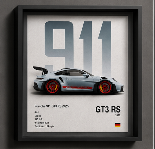 Porsche 911 GT3 RS (992) Premium Deep Shadow Box